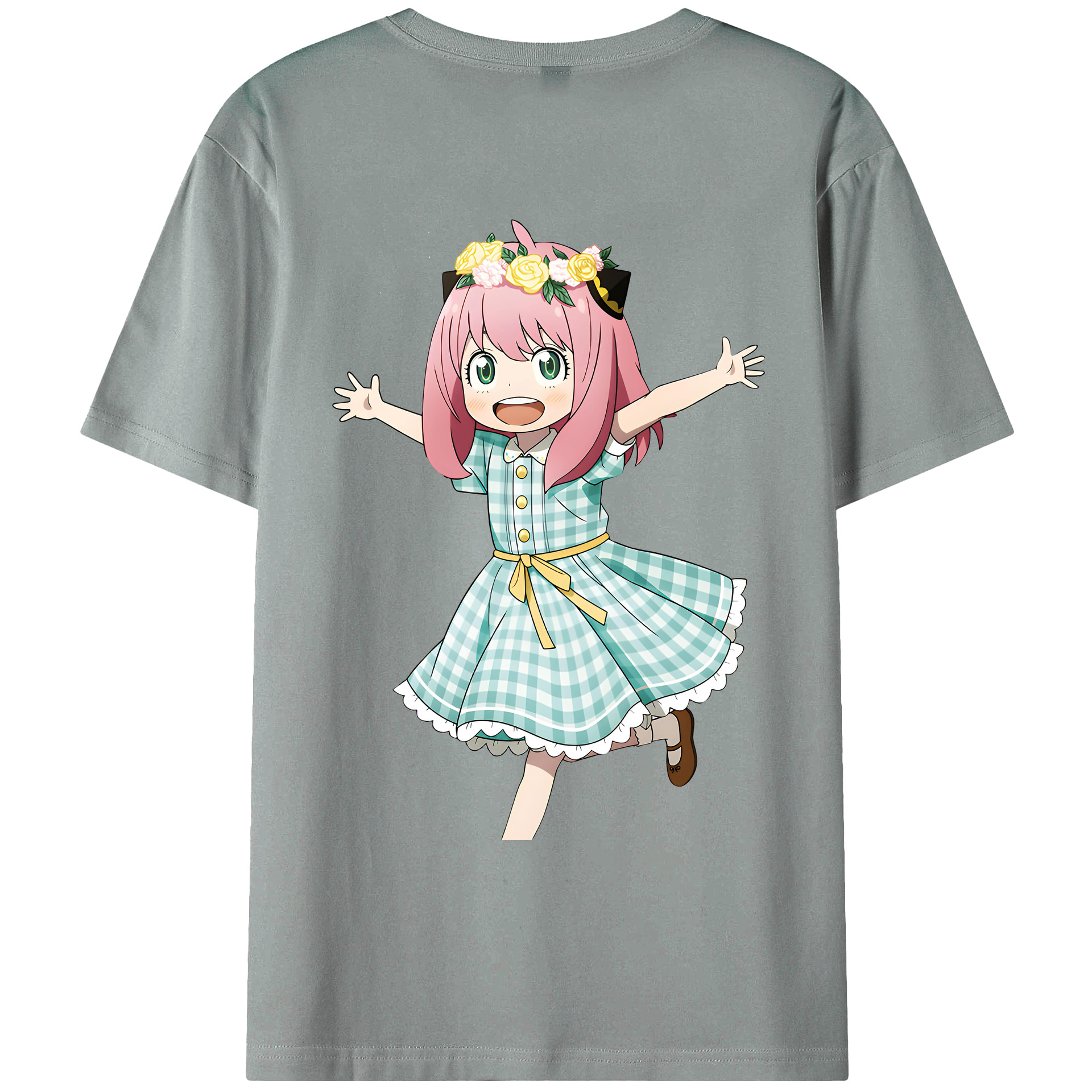 （画像用） SPY×FAMILY间谍家家酒 綿100％ メンズ半袖Tシャツ（バックプリント） 通気性